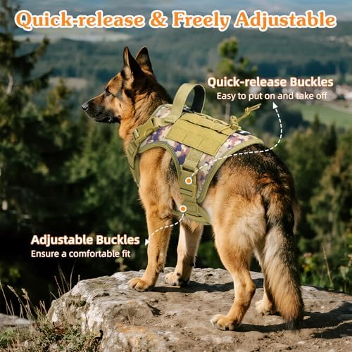 VavoPaw Heavy Duty Tactical Dog Harness - Image 4