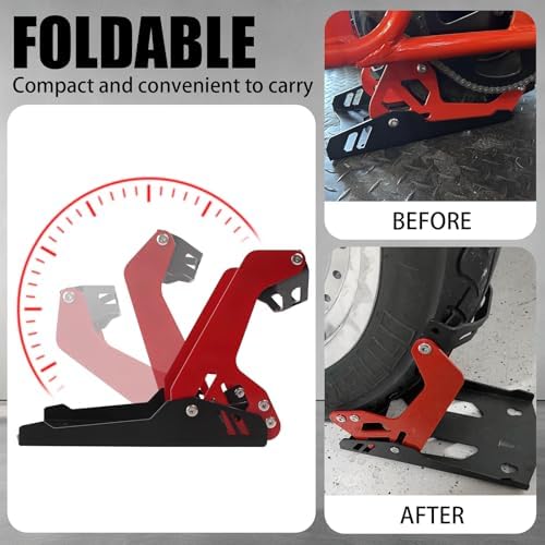Motorcycle Wheel Chock Transport Stand, Adjustable Portable 1800 LBS Capacity - Image 4