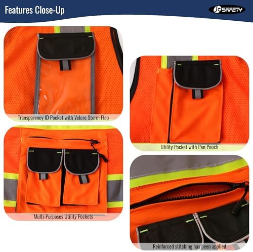 JKSafety Reflective Safety Vest - Image 5