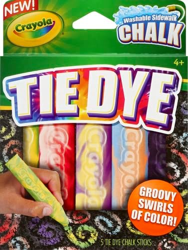 Crayola Tie Dye Chalk 5ct - Image 2