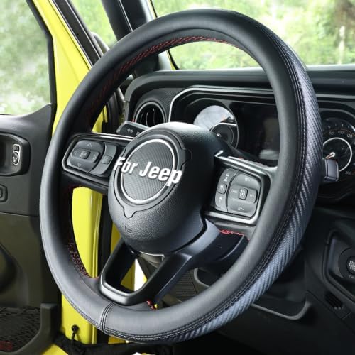 Steering Wheel Cover for Jeep Grand Cherokee Wrangler Compass by Unknown