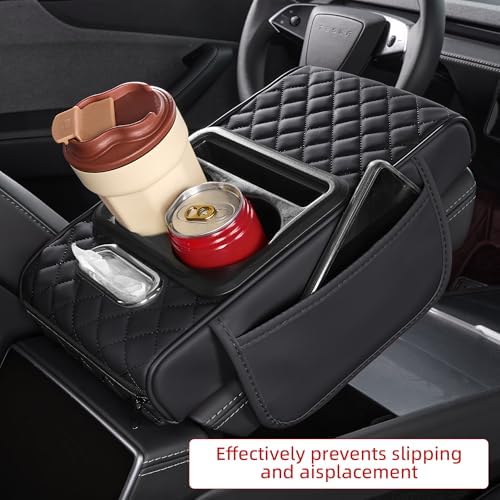 5 in 1 Nappa Leather Console Armrest Cover - Image 3