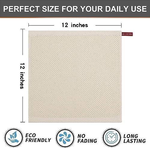 Kitinjoy 100% Cotton Waffle 12-Pack Kitchen Towels - Image 6