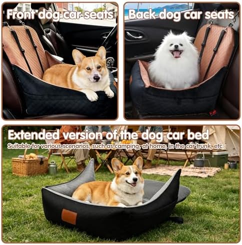 Small Dog Car Seat & Travel Bed:Keep Your Pup Safe, Comfortable and Secure on - Image 5