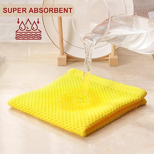 Kitinjoy 100% Cotton Waffle 12-Pack Kitchen Towels - Image 3