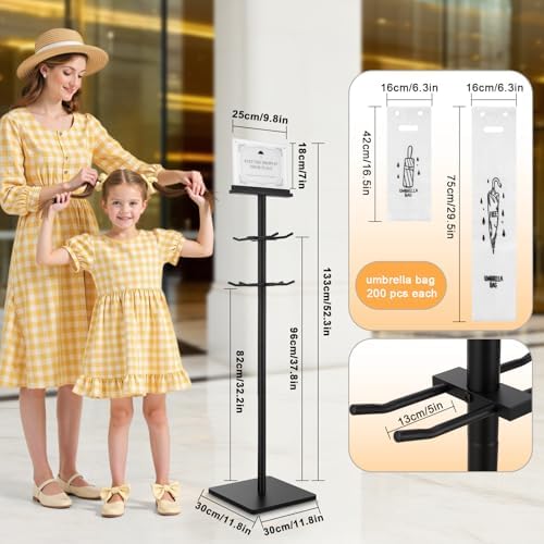 Wet Umbrella Stand with 400 Free Plastic Umbrella Bags disposable - Image 3