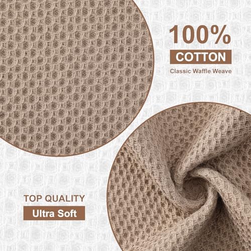 Kitinjoy 100% Cotton Waffle 8-Pack Kitchen Towels - Image 2