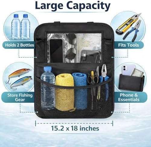 Boat Seat Organizer with Mesh Pockets - Image 2