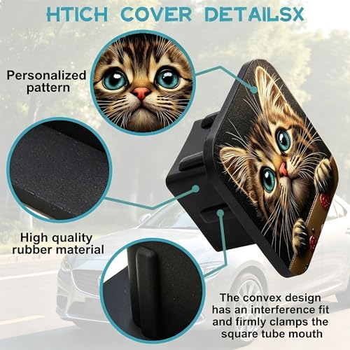 Hitch Cover Cute Tabby Kitten - Image 3