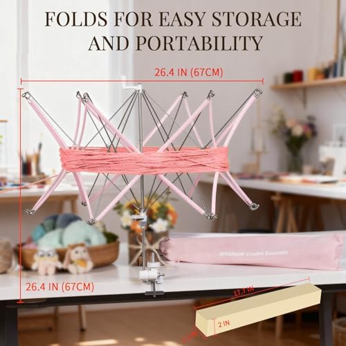 SPEENSUN Foldable Yarn Swift, Adjustable Umbrella Holder - Image 6