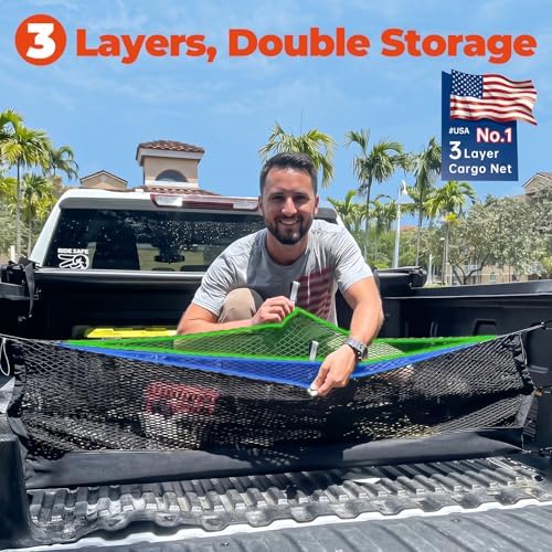 3-Layer Cargo Net for Chevrolet Tahoe/GMC Yukon/Cadillac Escalade 2015-2020 - Image 2
