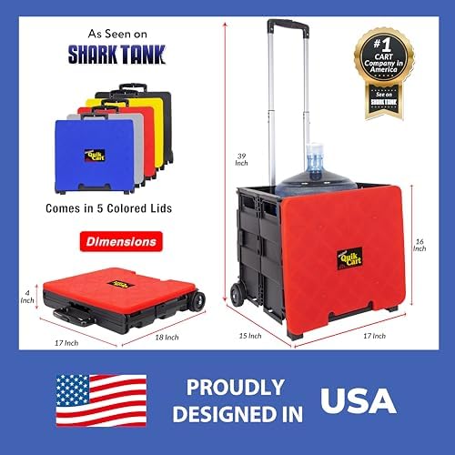 dbest Products Quik Cart Standard Collapsible Rolling Crate - Image 4