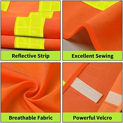 Safety Vest, Reflective High Visibility Construction Vest - Image 3
