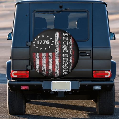 Vintage America American Flag Weatherproof Spare Tire Cover - Image 3