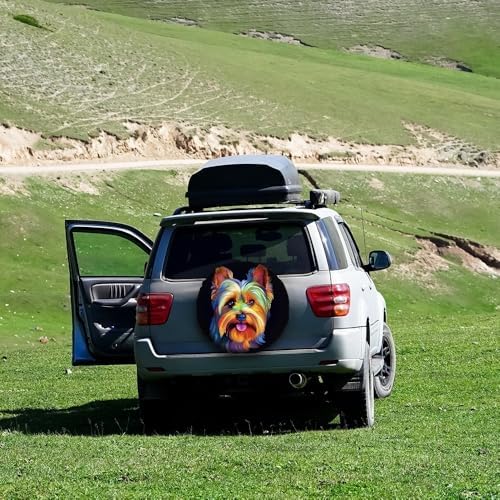Colorful German Shepherd Dog Spare Tire Cover Pet Animal Wheel Protectors - Image 5