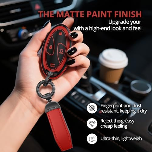 for Hyundai Key Fob Cover & Leather Keychain - Image 5