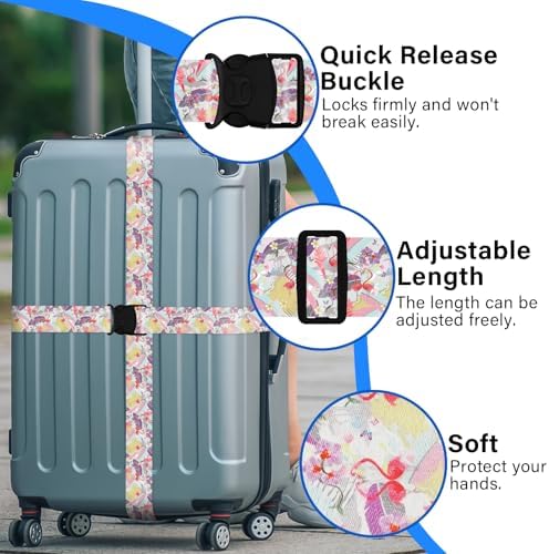 Luggage Straps for Suitcases, Travel Adjustable Belt - Image 2
