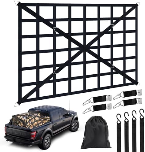 Cargo Net for Pickup Truck Bed, Heavy Duty 1100 lbs Capacity by Xishuihe