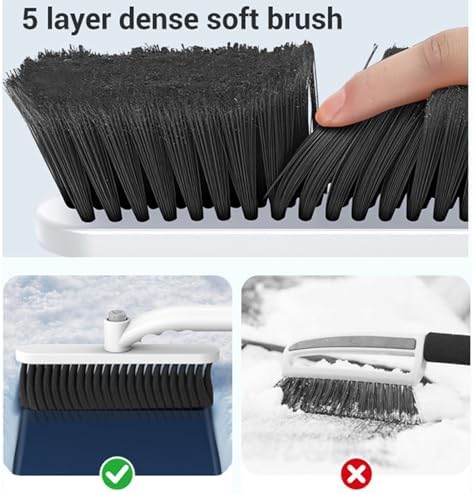 Snow Brush for Car, 25.59 31.5in Adjustable Telescoping Rod - Image 3