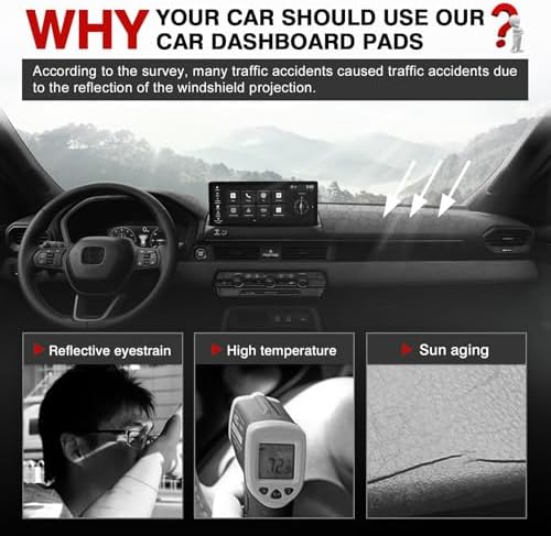 Autorder Dashboard Cover Mat for Honda Passport 2026 Accessories Dash Cover - Image 2