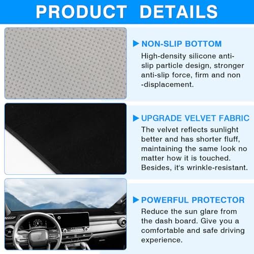 Autorder Dashboard Cover Mat for 2022-2025 2026 Chevy Chevrolet Silverado/GMC - Image 6