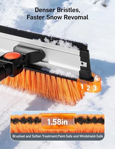 AstroAI 46" Extendable 3-in-1 Snow Brush & Ice Scrapers - Image 4