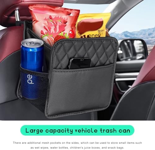 Car Back Seat Organizer, Large Capacity Foldable Car Headrest Hanging Organizer - Image 6