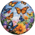 Spare Tire Cover for RV Camper, Butterfly Flower Tire Cover Protectors by Unknown