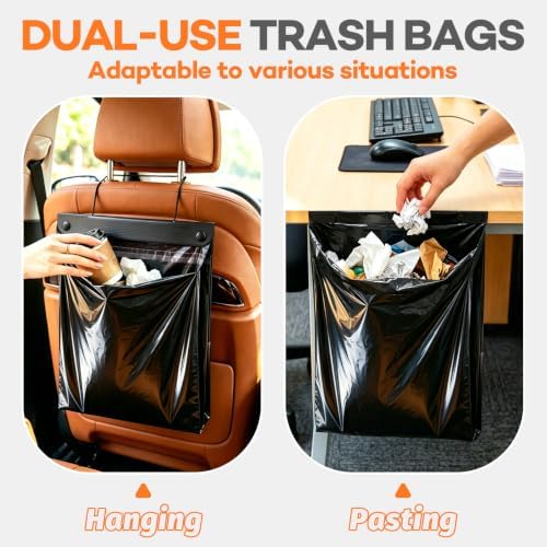 80 Count Hanging Car Trash Bags, Disposable Leak-proof Garbage Can - Image 4