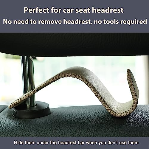 4-Pack Car Headrest Hooks Holds 55lbs Seat Storage Organizer - Image 6