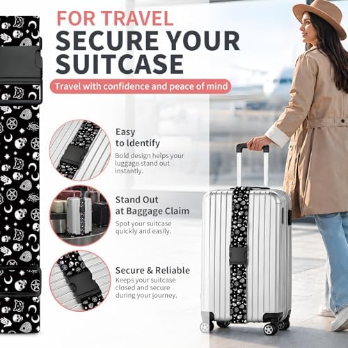 Luggage Strap for Suitcases Adjustable Travel Belt - Image 2