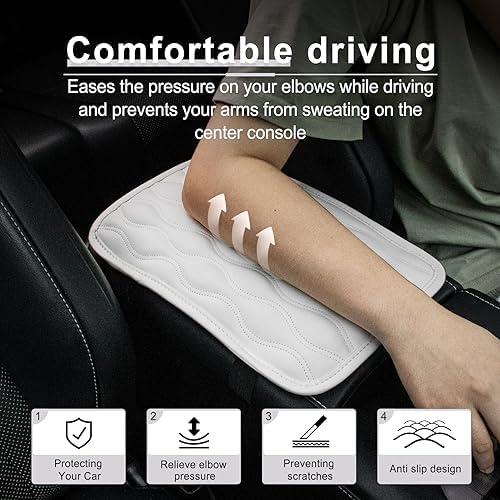Amiss Auto Center Console Pad, Universal Waterproof Car Armrest Seat Box Cover - Image 4