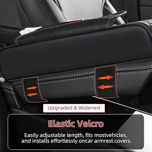 5 in 1 Nappa Leather Console Armrest Cover - Image 6