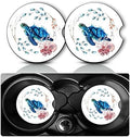 2Pack Sea Turtle Car Cup Holder Coaster Neoprene Car Coasters by YGQZYYQ