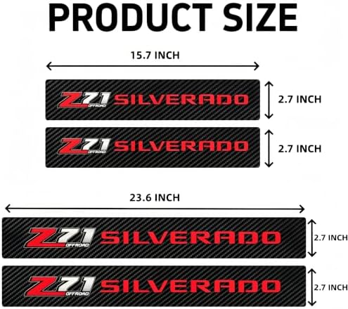 4PCS Z71 Carbon Fiber Door Sill Protector Decals - Image 2