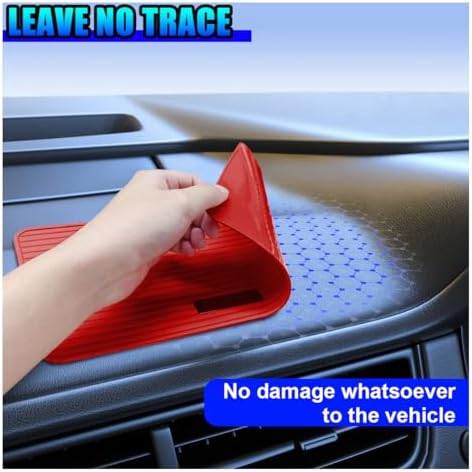 Craedli Car Dashboard Anti-Slip Mat, 11.81"×5.94" Waterproof PVC Phone Gripping - Image 5