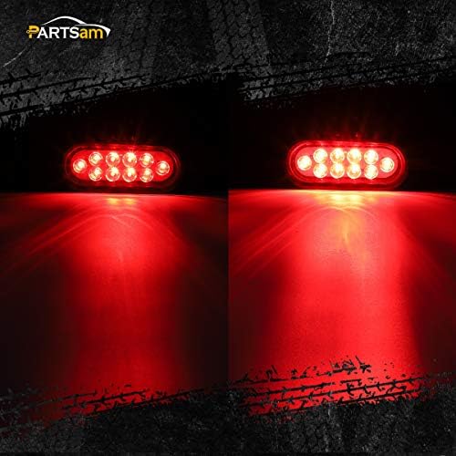 Partsam Red Cargo Carrier Hitch Rack Lights Kit, Bike Rack Light - Image 2