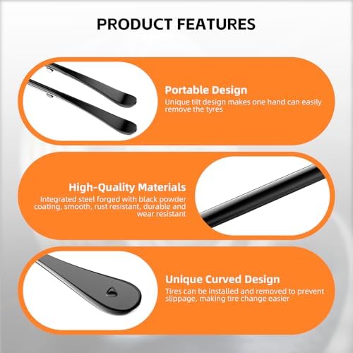 2 Pack 38 Inches Tire Crowbar Spoon Set, Forged 40Cr Steel Tire Mount & Demount - Image 5
