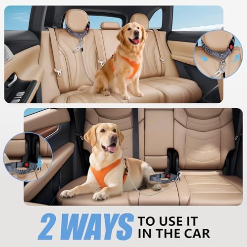 2 in 1 Chew Proof Dog Seat Belt - Image 2
