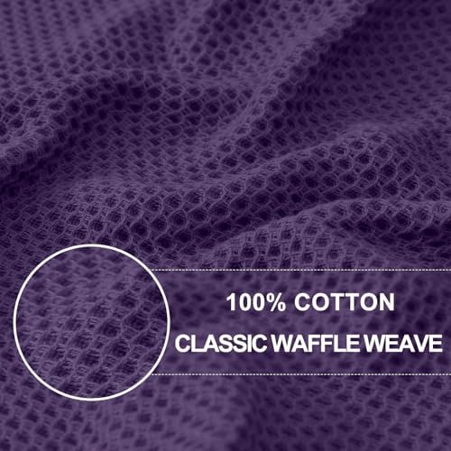 Homaxy 100% Cotton Waffle Weave Kitchen Dish Cloths 6-Pack - Image 2