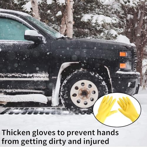 Emergency Devices 2 pcs Tire Traction Mats 47.2" x 10.8", Portable - Image 5