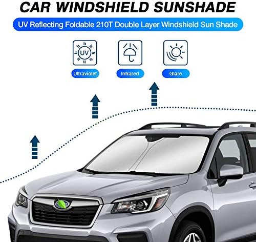 KUST Windshield Sun Shade for Subaru Forester 2014-2018 Sunshade Window Sun - Image 2