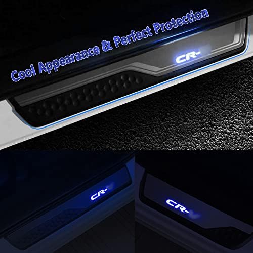 4Pcs LED Stainless Steel Car Door Sill Scuff Plate Guard Sills - Image 6