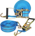 2 Pack 2 in x 33 ft Ratchet Tie Down Straps, 10000 Lb, J Hooks by HNBun