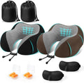 CloudBliss Memory Foam Travel Neck Pillow Airplane, 2 Pack by CloudBliss