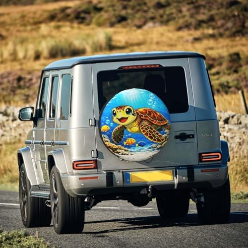 Sea Turtle Spare Tire Cover Weatherproof Wheel Protectors Universal Wheel Covers - Image 7