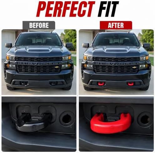 Tow Hook Covers for Silverado 1500 2007-2026 and GMC Sierra 1500 2007-2019 - Image 6
