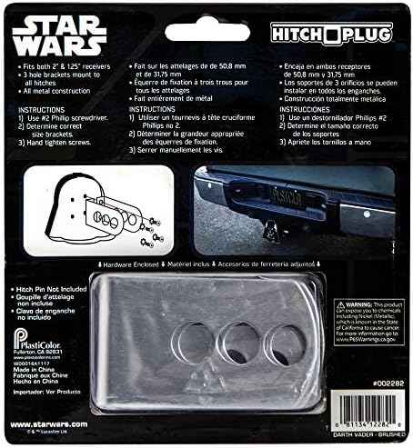 Plasticolor Star Wars Darth Vader Hitch Cover, Hitch Covers by Plasticolor - Image 5