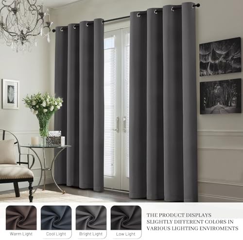 Yakamok Dove Grey 100% Blackout Curtains 84 Inches Long 50" Wide 2 Panel - Image 7