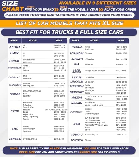 EcoNour Truck Windshield Sun Shade, Sun Shield Protects Dashboard and Seats - Image 3